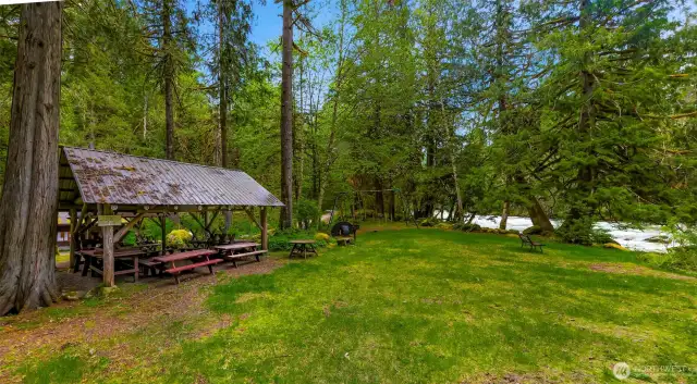 Steps away from Cascade River Park