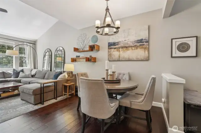 High ceilings make this space extra special