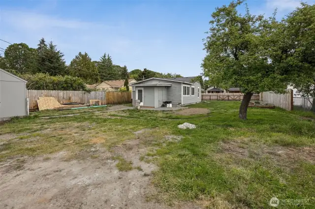 Large back yard
