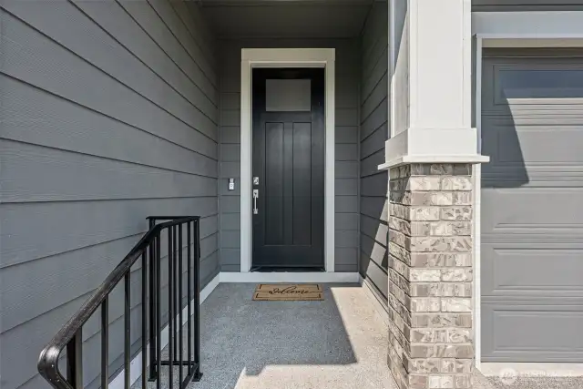 Handrail Leads to the Covered Entry!