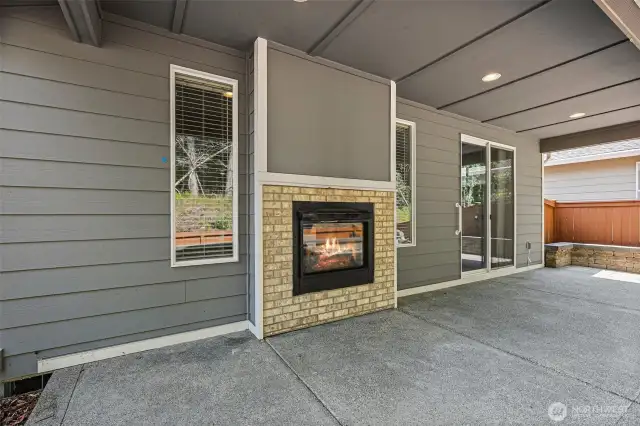 Dual Sided Fireplace is a Stunning Feature!