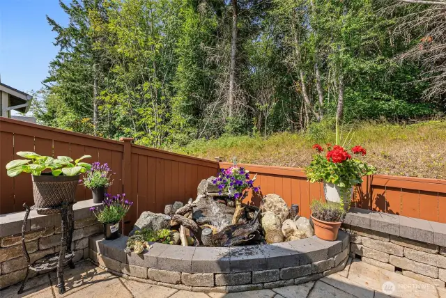 Peaceful Water Feature!  Terracing, Paved Pathway, & Fully Fenced!