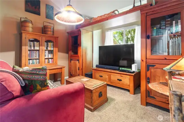 Second bedroom, currently used as a sitting room.