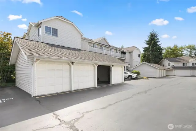 Shared garage.