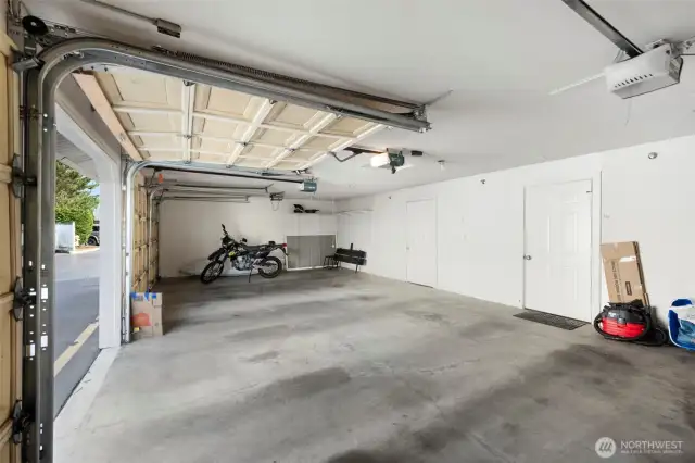 Additional storage unit. Shared garage makes it easier to get in and out of your car.