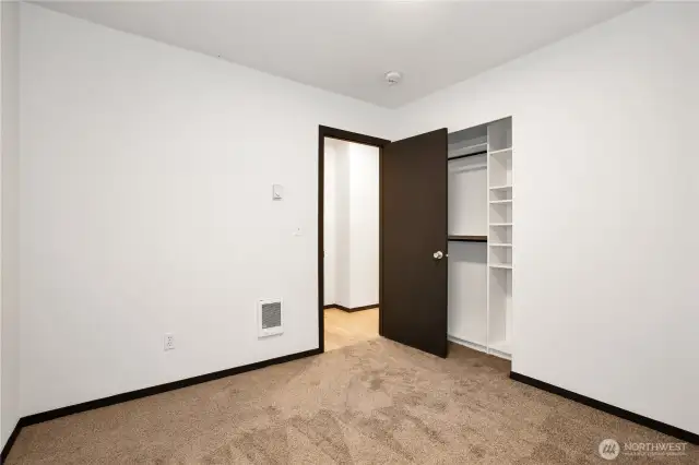Additional Bedroom #2 with built-in closet system