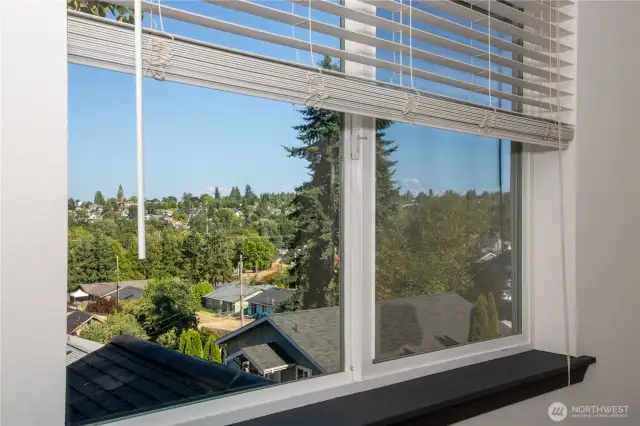 Primary Bedroom with Mt. Rainier view!