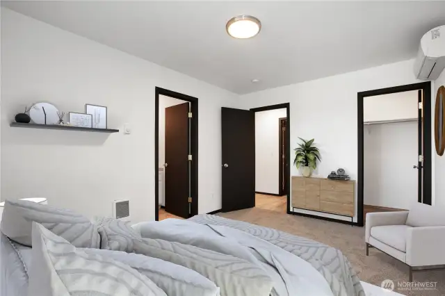 Primary Bedroom with ensuite and walk-in closet