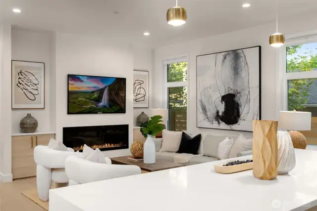 Open and spacious floor plan.