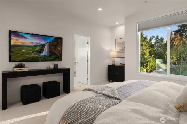 Spacious primary suite.