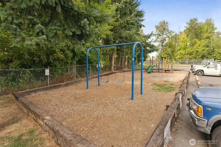 All ages park has a playground for the kids!