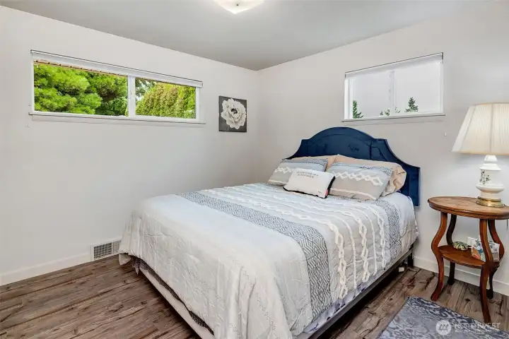 3rd bedroom on the back of the house with North and East windows.
