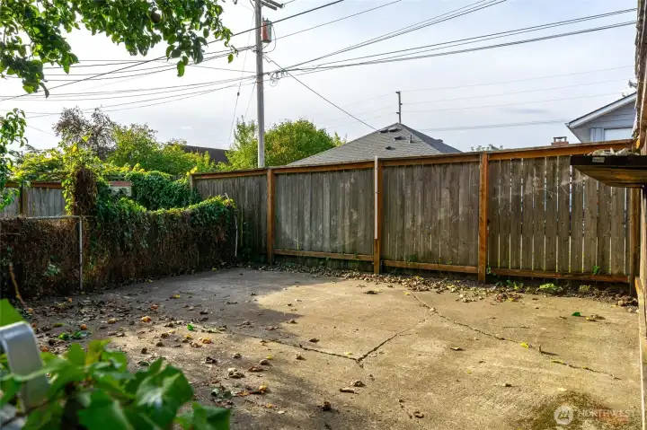 Possible fenced dog run or more storage