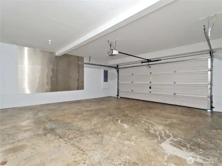 Spacious 2 car garage