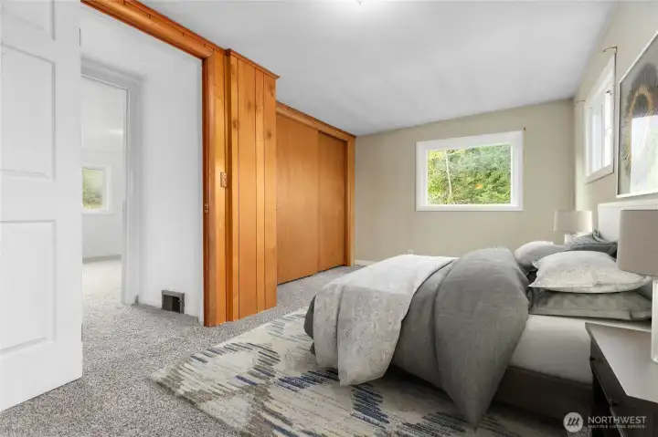 Virtually Staged bedroom