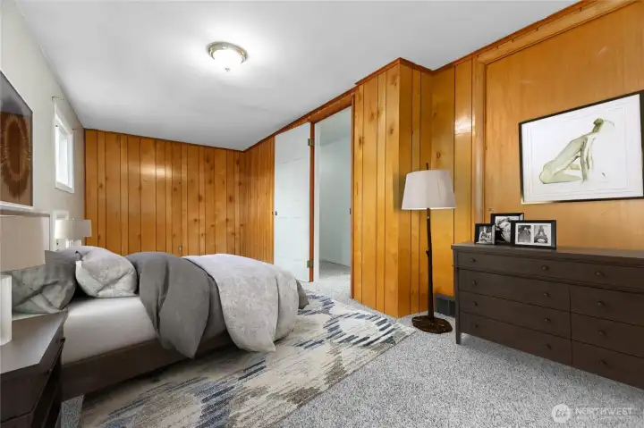 Virtually Staged bedroom