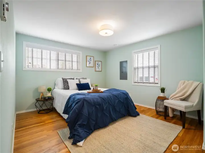 The second bedroom on the main floor.