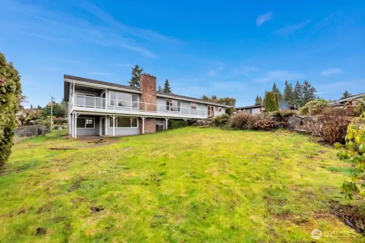 Oversized lot with abundant usable yard space