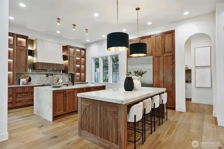 Dual kitchen islands
