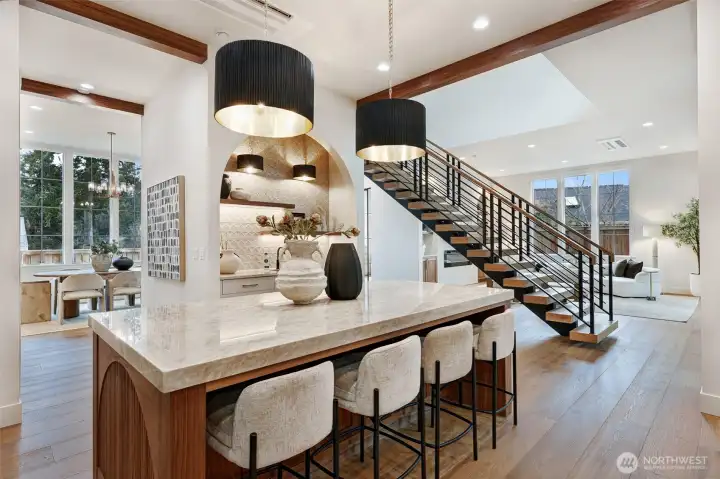 Dual kitchen islands