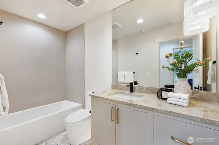 Upstairs hall bathroom