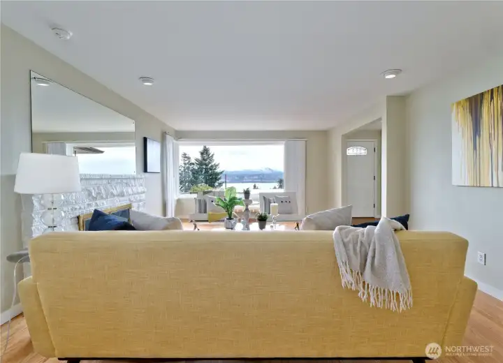 Million dollar views from living room.