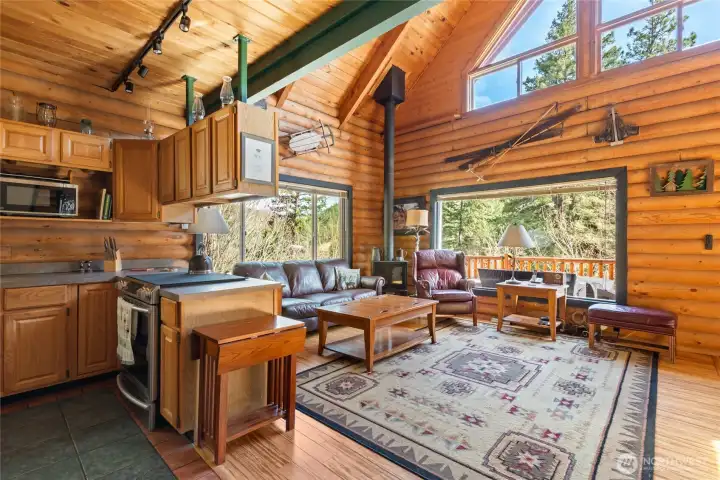 Kitchen and Living Room