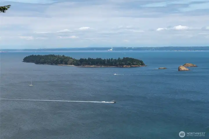 Clark island viewed from the community picnic area.