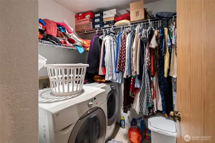 In unit laundry downstairs.