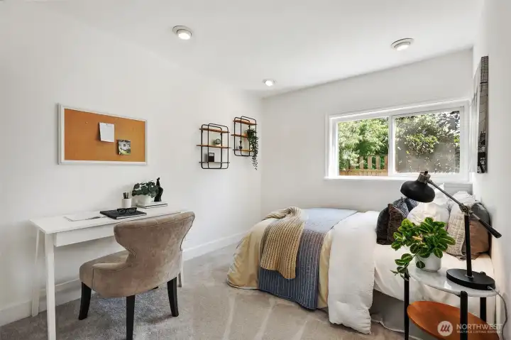 Main floor primary suite