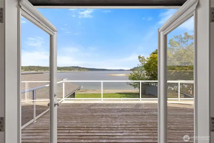 You will love this large second floor deck!