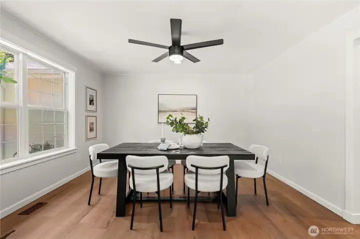 Bright and airy entry dining room Bright and airy entry dining room