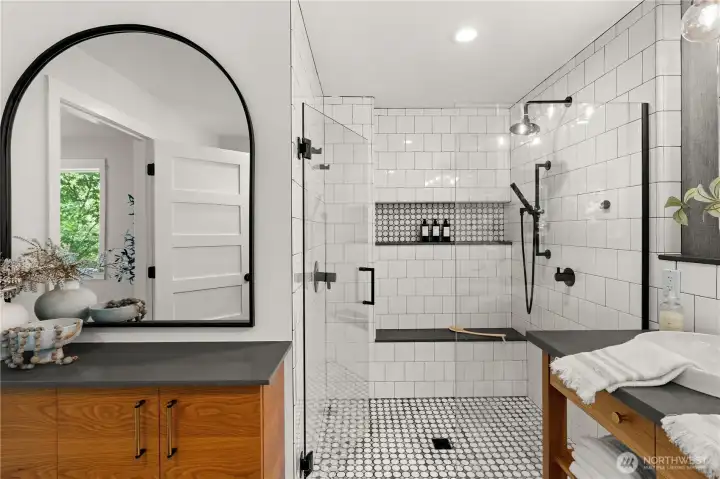 Gorgeous updated shower Gorgeous updated shower