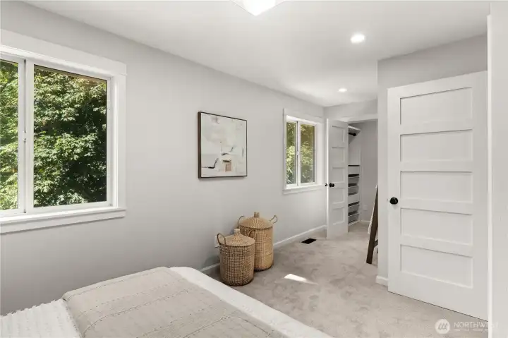 Second bedroom with walk-in closet Second bedroom with walk-in closet