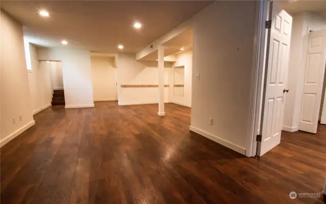 SO much space downstairs! Enough room for a separate unit!