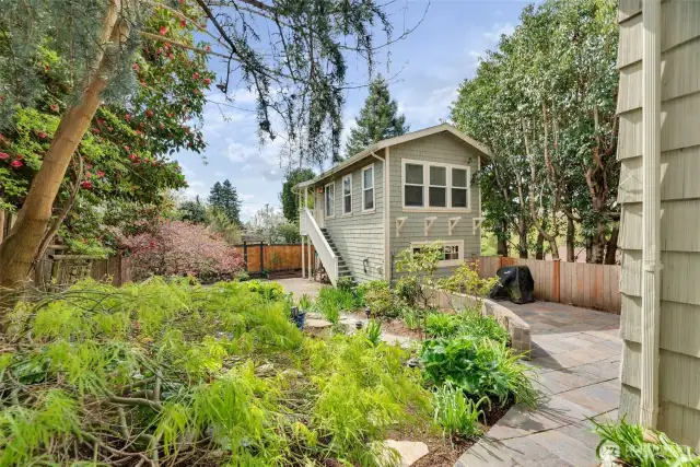 Detached ADU overlooking private backyard
