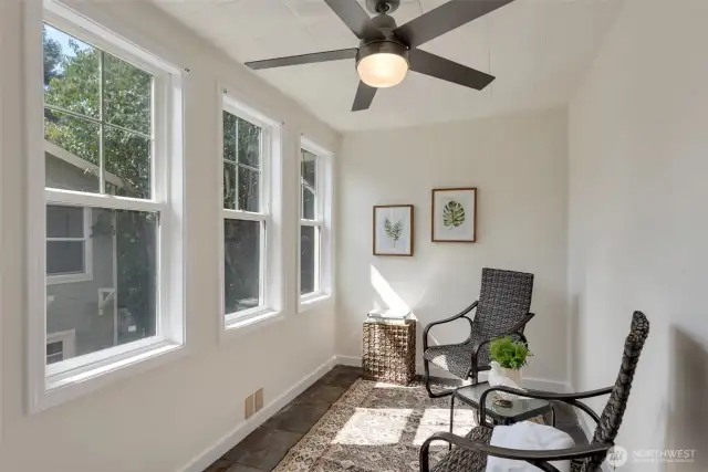 Light and bright sunroom