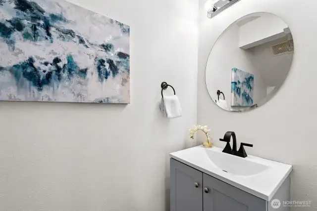 This is the powder room on the main level.