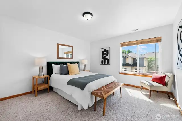 Second bedroom on the upper level.