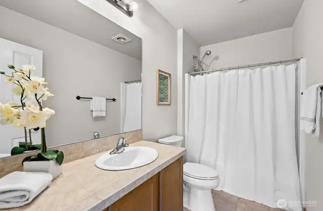 Second full bathroom on the upper level.