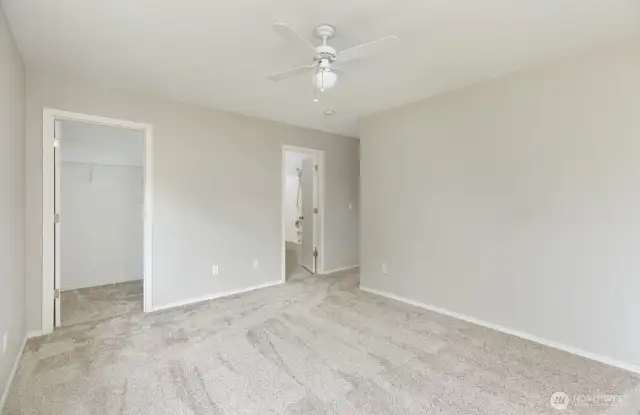 Primary closet and bath