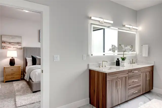 Full sized vanity mirror