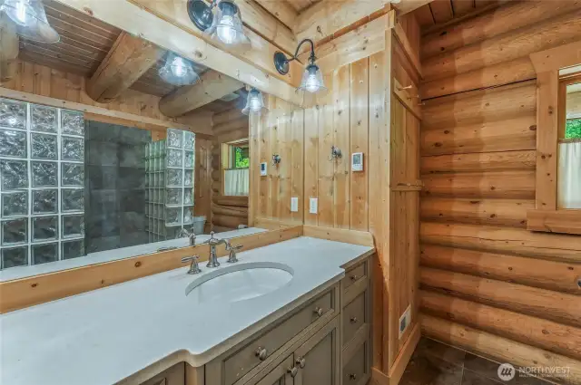 En suite bathroom