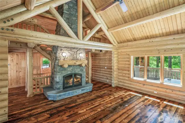 Stone Fireplace