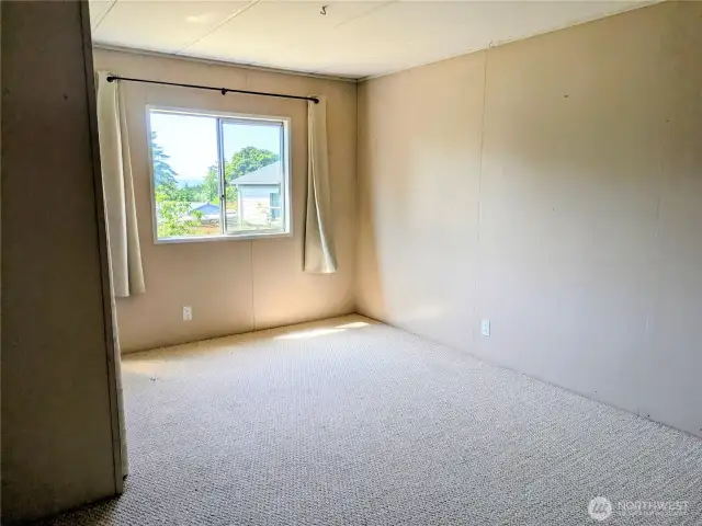 Water view bedroom.