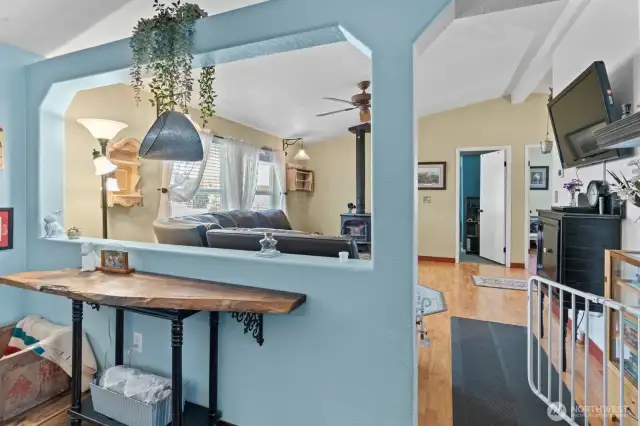 Dining Area into Family Room