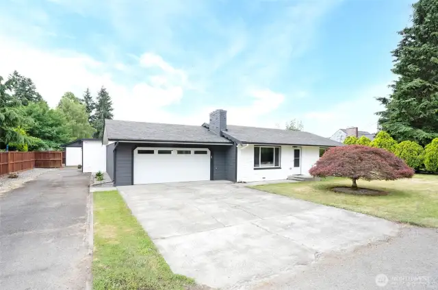 RV parking available and two car garage ensure plenty of storage for all your toys!