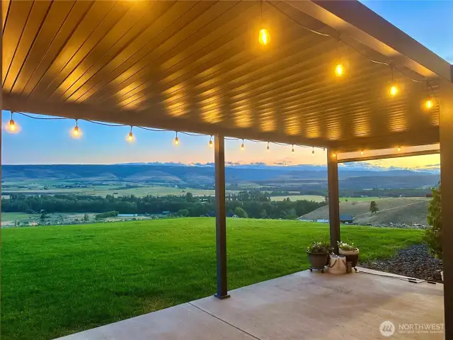 Pergola offers shade