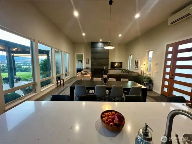 Kitchen , Dining Room and Living Room