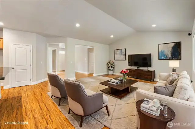 Great Room, Virtually Staged